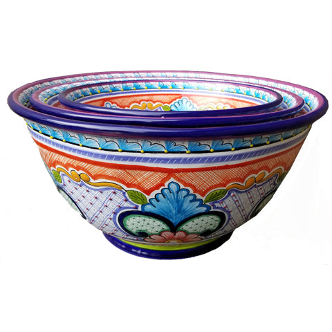 Talavera Mixing Bowl Set B