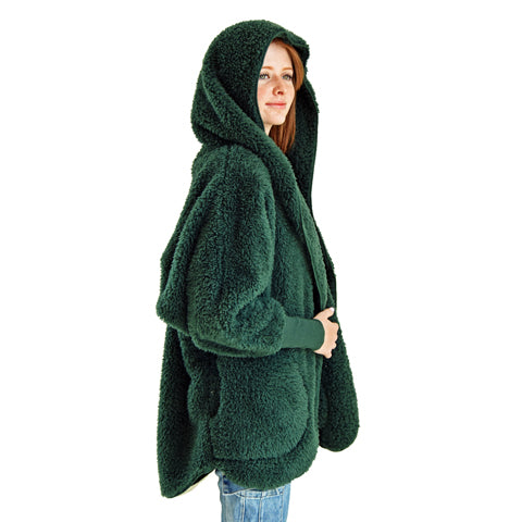 Monet Fleece Jacket in Emerald Forest