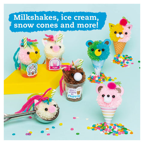 Mini Pom Pom Food Animals