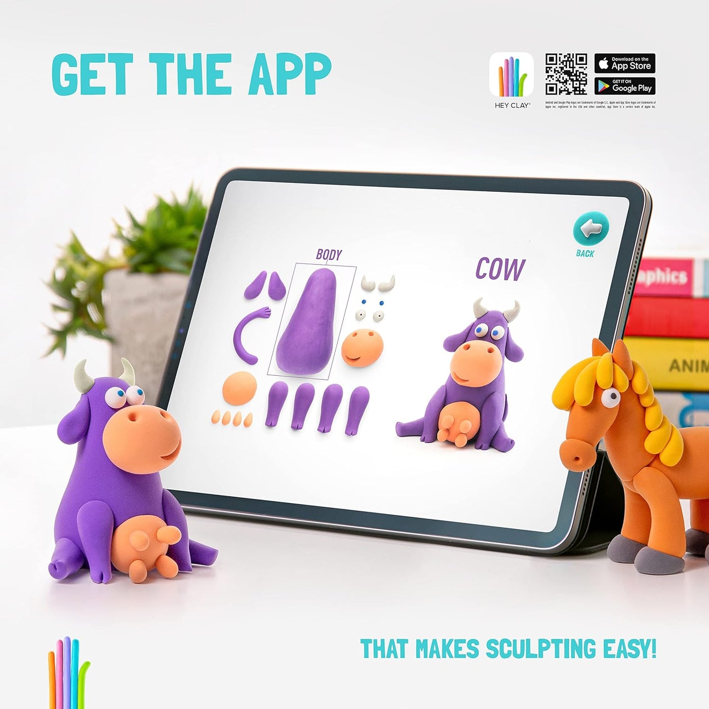 Hey Clay Animals - How to model Clay Animals 🐖 DIY App for Kids