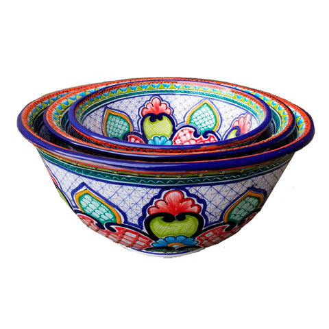 Talavera Mixing Bowl Set C