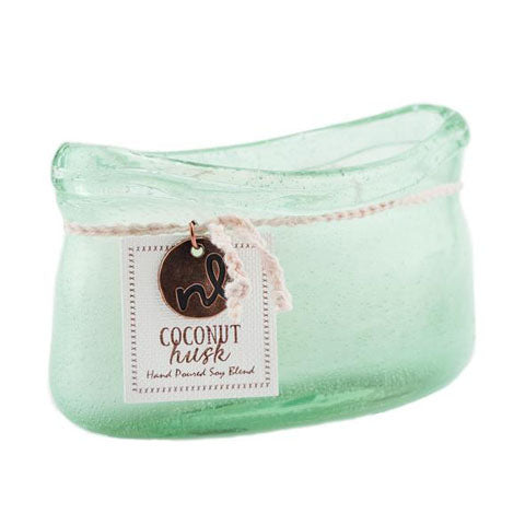 Coconut Husk Boat Candle