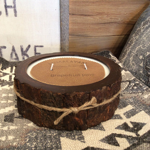 Grapefruit Pine Tree Bark Candle