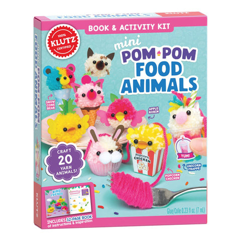 Mini Pom Pom Food Animals